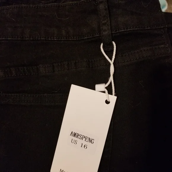 Fitted Bell Bottom Flare Jeans Y2K- Black - Picture 2 of 9